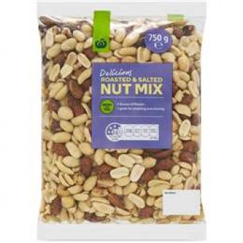 Woolworths Mixed Nuts Roasted & Salted 750g pack - Black Box Product ...