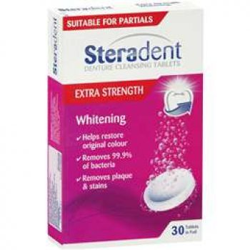 Steradent Denture Care Tablets Extra Strength 30 pack