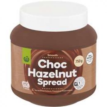 Woolworths Choc Hazelnut Spread 750g