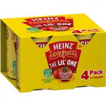 Heinz Spaghetti Tomato Sauce & Cheese 4x130g