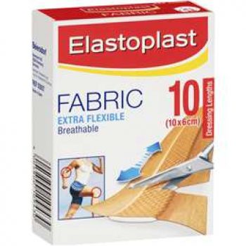 Elastoplast Fabric Strips Dressing Fabric 10pk