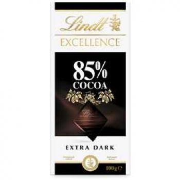 Lindt Excellence Dark Chocolate 85% Cocoa Block 100g