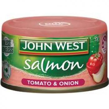 John West Salmon Tempters Onion & Tomato 95g