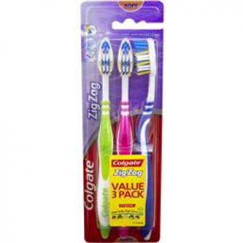 Colgate Zig Zag Deep Interdental Clean Toothbrush Soft 3 pack