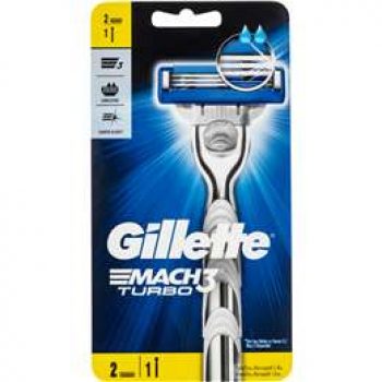 Gillette Mach 3 Turbo Shaving Razor & Blade each