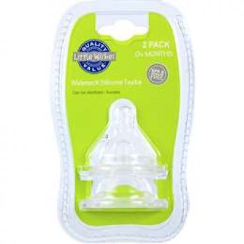 Little Wishes Teats Wide Neck 2 pack