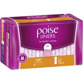 Poise Incontinence Liners Light Absorbency 18 pack