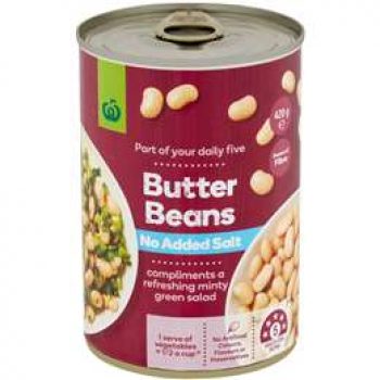 Woolworths Beans Butter 420g