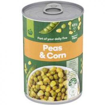 Woolworths Peas & Corn  420g