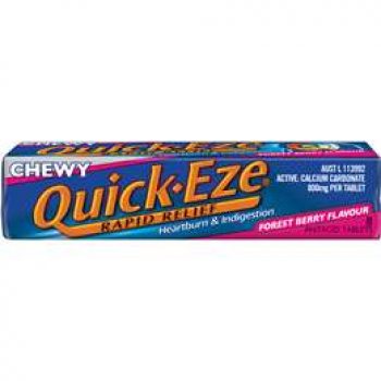 Quick-eze Chewy Forest Berry Antacid Tablets 8ea
