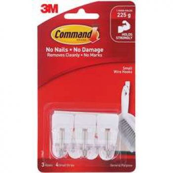 3m Command Utensil Hooks Small White 3 pack