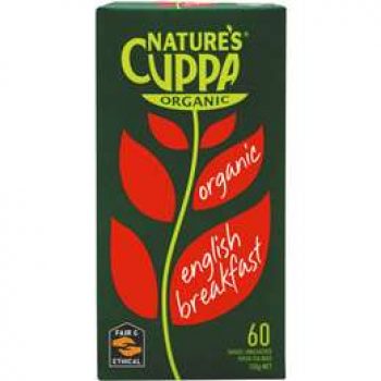 Nature’s Cuppa English Breakfast Tea Bags 60pk 150g