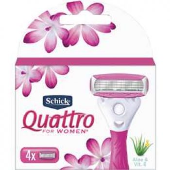 Schick Razor Blades Quattro For Women Cartridges 4pk