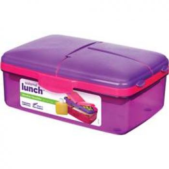 Sistema Slimline Plasticware Quaddie Lunch Box each