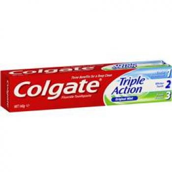 Colgate Triple Action Original Mint Fluoride Toothpaste 160g