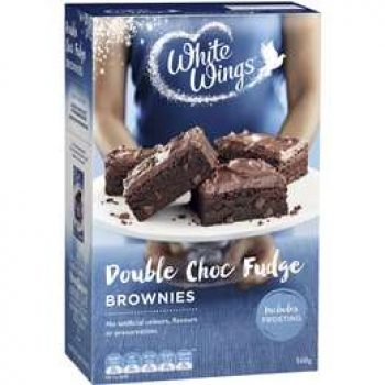 White Wings Brownie Mix Double Chocolate Fudge 560g