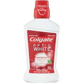 Colgate Optic White Mouthwash With Optic Brightener 500ml