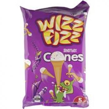 Wizz Fizz Sherbet Cones 5pk