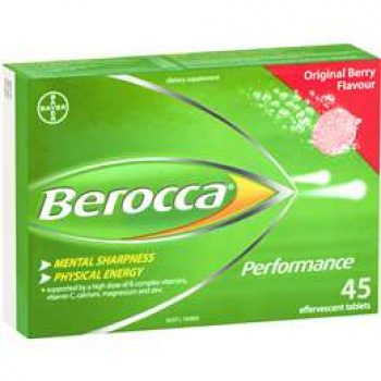 Berocca Energy Vitamin Original Berry Effervescent Tablets 45 pack