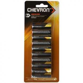 Chevron Aa Batteries Alkaline 10 pack