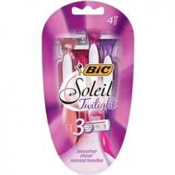 Bic Razor Disposable Soleil Twilight Lavender 4pk