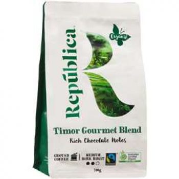 Republica Organic Coffee Ground Timor Espresso 200g