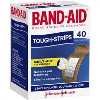 Band-aid Tough Strips Brand 40pk