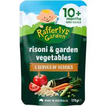 Rafferty’s Garden Food 10 Months Risoni Pasta & Garden Veg 170g
