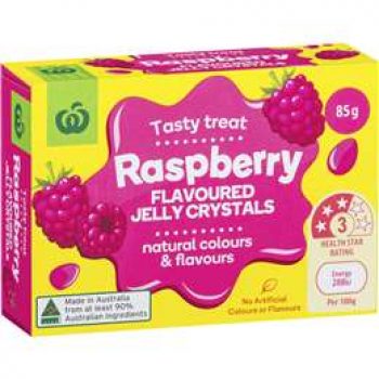 Woolworths Jelly Raspberry 85g