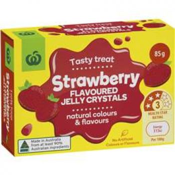 Woolworths Jelly Strawberry 85g