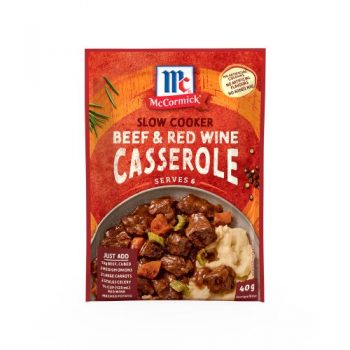 McCormick Slow Cooker – Beef & Red Wine Casserole