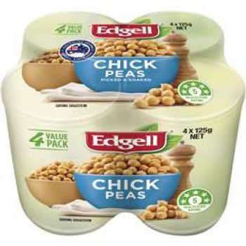Edgell Chickpeas  125g x4 pack