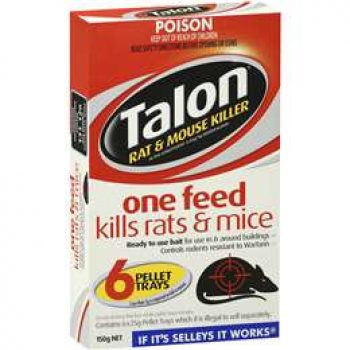 Talon Rat & Mouse Baits Killer 6 Pellet Trays 150g
