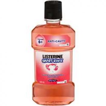 Listerine Smart Rinse Mouthwash For Kids Berry 500ml