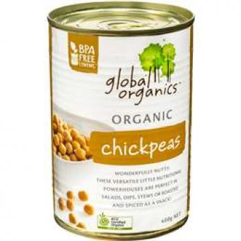 Global Organics Chickpeas Chickpeas 400g