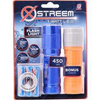 Xstreem 9 Led Flashlight With Pouch each
