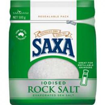 Saxa Iodised Rock Salt 500g