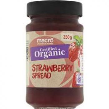 Macro Organic Strawberry Jam 250g