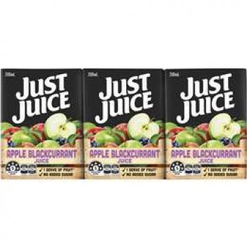 Just Juice Apple & Blackcurrant Juice 6x200ml
