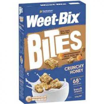 Sanitarium Weet-bix Bites Crunchy Honey Breakfast Cereal 510g