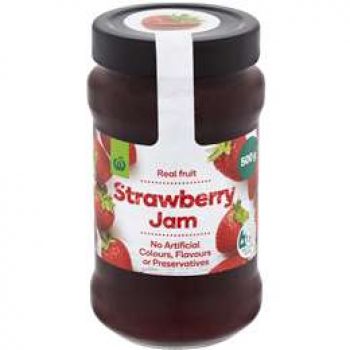 Woolworths Strawberry Jam 500g