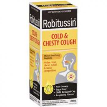 Robitussin Cough Syrups Cold & Chesty Cough 235ml