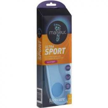 Maseur Womens Impact Absorption Ultra Sport Insole Footcare 1 pair
