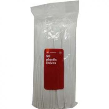 Essentials Plastic Knives  50 pack