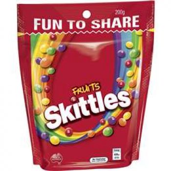 Skittles Fruits Lollies Large Bag  200g