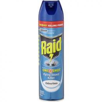 Raid Insect Spray One Shot Flying Insect Killer Odourless 320g