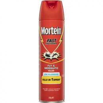 Mortein Insect Spray Low Allergenic Fly & Mosquito Killer 350g