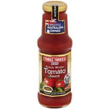 Three Threes Tomato Sauce Tomato 275ml