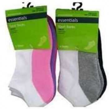 Essentials Kids Socks Sport Low Cut Size 9-12 4 pack