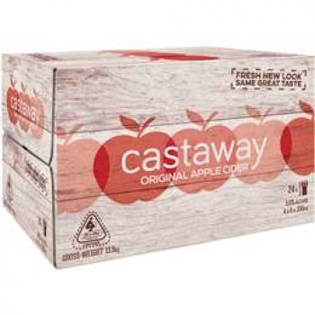 Castaway Apple Cider Original Bottles 24x330ml case